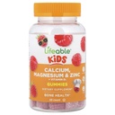 Lifeable Kids Calcium, Magnesium & Zinc + Vitamin D3 Gummies, Raspberry, 60 Gummies