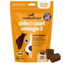 Hud og coat supplement til hunde; Nærende Omega 3 til hunde med EPA DHA krill olie og vitamin E-124; Hund Skin og Coat supplement til 124; 1 Chew op til 75lbs Medic124; NASC Certified & Made in The USA Medical 124; 90 Chews