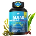 Omega 3 Fish Oil Softgels med DHA 720mg EPA 360mg, Vegan Algae Science 2: 1 Ratio for Brain Eye, Plant baseret bæredygtigt sourced Omega 3 Supplement, Fish Oil Alternative 1200mg, Ingen fisk smag, 120Cts