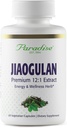 Paradise urter Jiaogulan, Vital Energy Adaptogen, Active Whole Spectrum, Super Potent, Ultra Pure, Vegan, Non- GMO, Gluten Free 60 Vegetariske kapsler