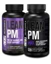 Jacked Factory Lean PM & Lean PM Max Night Time Fat Burner, Sleep Aid Supplement, & Appetite Suppressant for Mænd og Kvinder (180 kapsler)
