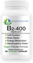 B2- 400 Pure Riboflavin - Nervesystemet Sundhed, Homocystein Detox, Kardiovaskulær, Hjælper Boost Energy, Mental Clarity, Metabolisme og Cell Funktion (120)