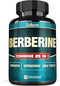 Satoomi 25in1 Berberine Supplement - Berberine Hcl - Ceylon kanel - Mælk tidsel og mere