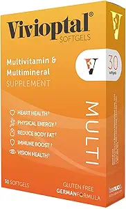 Vivioptal Multi, 30 Softgel, Multivitamin & Multimineral, Gluten Free, Tysk Formel