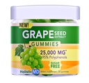 Grape Seed Extract Gummees 124; Grape Seed Oil 25,000 mg 50x Original • 124; > 95% Polyphenoler • 124; # 1 Grape Seed Gummies i USA • 124; Sugar Free Vegan • 124; Grape Flavor 60 ct