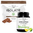 Muskel Feast Isolate + Creatin Candy Bundle: 1 Whey Protein Isolate (chokolade, 5lb) + 1 Creatin Candy (Lemon Lime, 360)