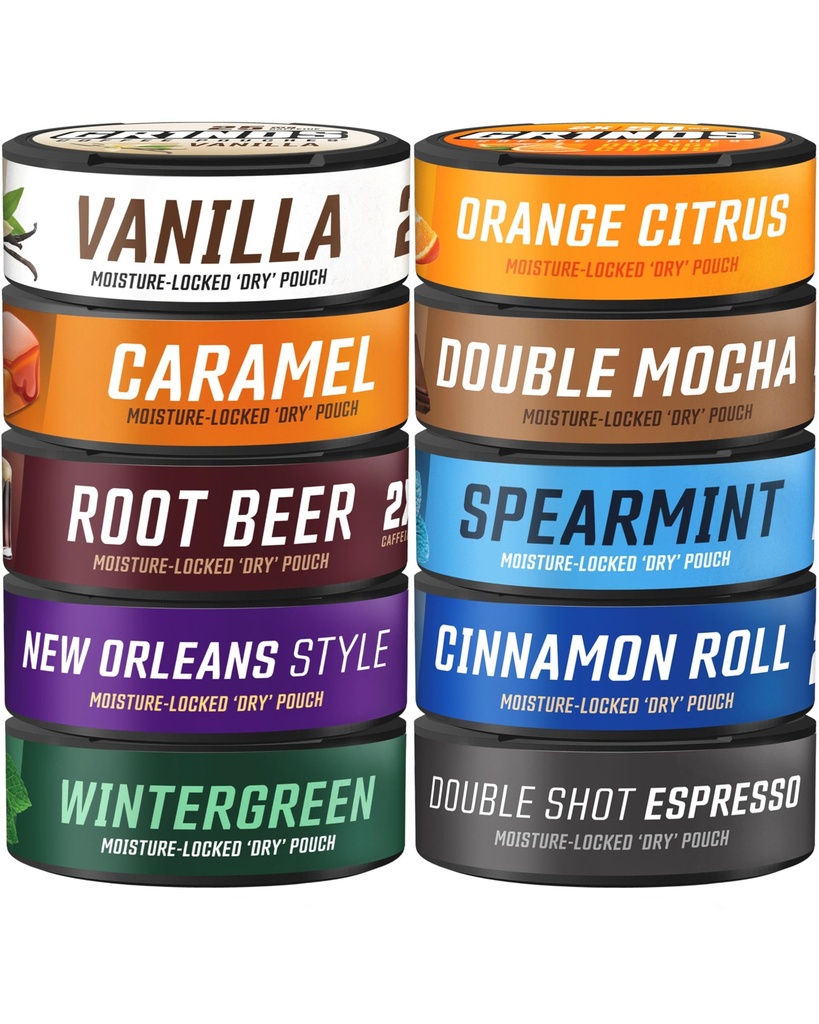 Grinds Coffee Pouches 10-Can Variety Pack
