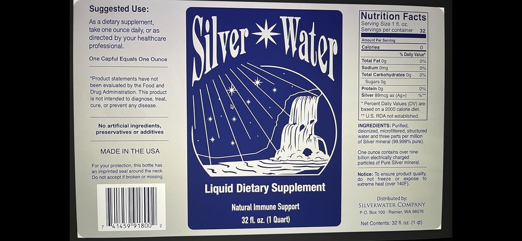Wayne Rowland Silver Water (Original Formel) (1 pakke)