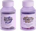 Lemme Sleep and Wake Up Bundle - Sleep Gummies for Better Night 's Hvil & Wake Up Coffein Gummies for Energy - Gluten- Free, Non- GMO, 60 Greve hver