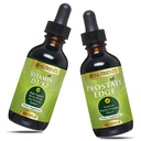 Go Nutrients Liquid Vitamin D3 med K2 (MK- 7) Drops & Prostata Edge Prostata supplement til mænd med Pygeum og Saw Palmetto Extract Vitamin D3 og K2 Liquid Vitamin Drops At hjælpe følelsesmæssige tilstand