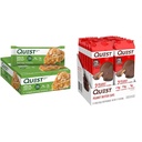 Quest Nutrition Apple Pie Protein Bar, 20g Protein, 4g Net Carbs, 2g Sugar & High Protein Low Carb, Gluten Free, Keto Friendly, Peanut Butter Cups, 12 Count