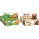 Quest Nutrition Apple Pie Protein Bar, 20g Protein, 4g Net Carbs, 2g Sugar, Gluten Free & Lemon Cake Protein Bars, High Protein, Low Carb, Gluten Free, Keto Friendly, 12 Coun
