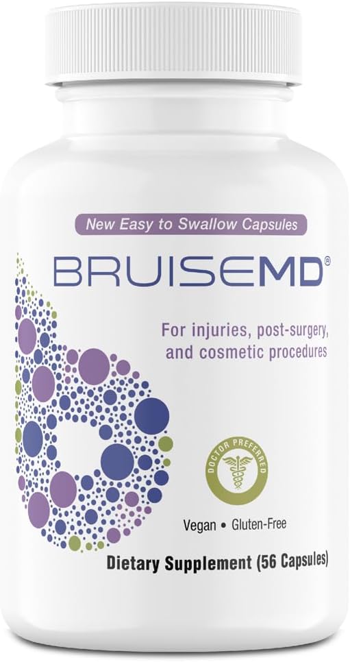 Arnica 1. 000mg og bromelain 500 mg 2. 400GDU / g supplement til blå mærker og hævelse, let at synke kapsler (14-dages forsyning) - Avanceret blå mærker behandling formel