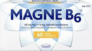 Sanofi Magne B6 Magnesium og Pyridoxin overtrukne tabletter, 60 Tælling