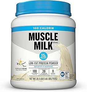 Muskelmælk ZERO, 100 Calorie Protein Powder, Vanilla, 15g Protein, 1,65 Pound, 25 Servere