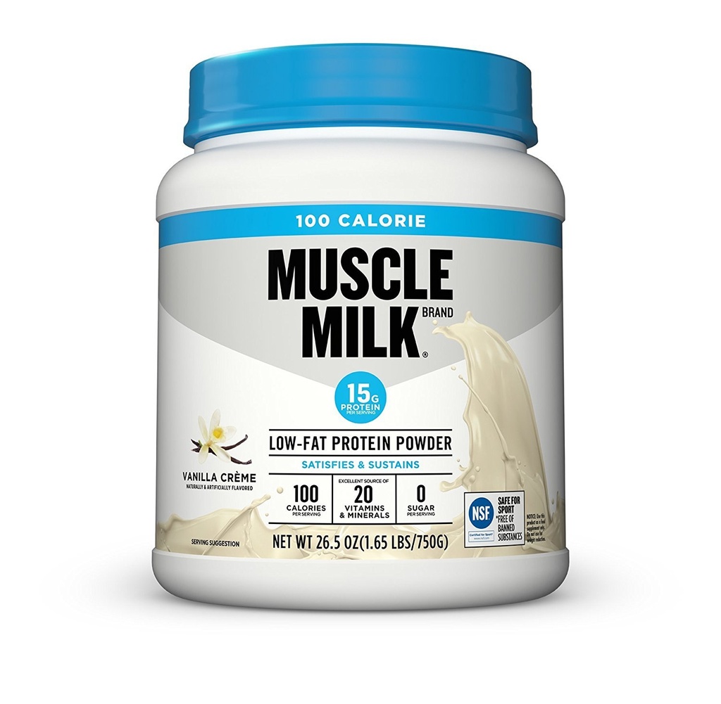 Muskelmælk ZERO, 100 Calorie Protein Powder, Vanilla, 15g Protein, 1,65 Pound, 25 Servere