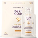 ProT Gold Liquid Collagen Protein Shot, 17g Clear Protein Nano- Hydrolyzed Grass Fed Collagen, 2g Arginin for Sår Support, Gluten Free, Sugar Free, 0g Carbs, Orange Creme, 1 fl oz, 24 Pack