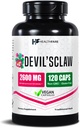 Healthfare Devils Claw Root Dew 124; 2600mg Herbal Supplement 124; 120 Vegan Kapsler Devils 124; Koncentreret Root Extract for Joint Support