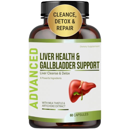 Lever sundhed Formel og galdeblære Support-Lever Rengøring Detox & Reparation til støtte lever Renew med Artichoke Extract, Mælk tidsel, Mælkebøtte Leaf. Leverdetoxtilskud til leverstøtte.