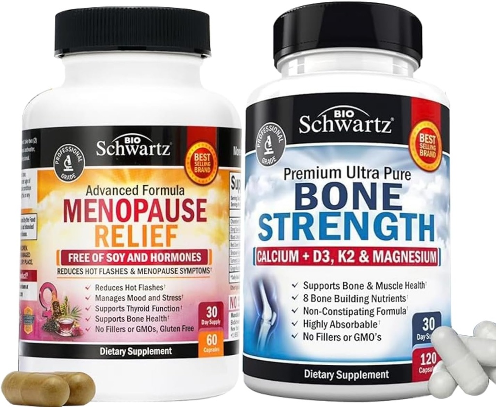 BioSchwartz Advanced Strength Pre and Probiotics Supplement med fordøjelsesenzymer (2 måneder Tilgang) Plus B-vitamin Kompleks med C-vitamin (2 måneder Tilgang)