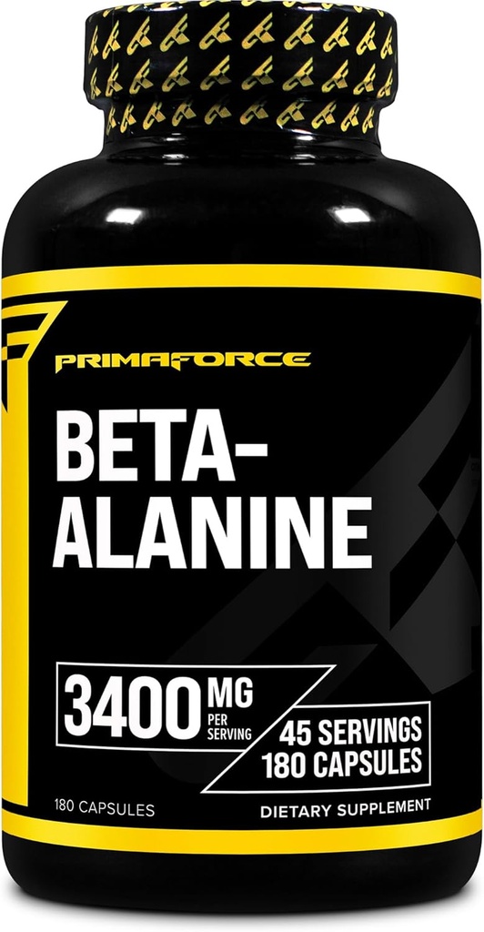 Primaforce Beta alanine kapsler 3,400mg, 180 kapsler (45 Servere) - Potent Beta- alanine supplement