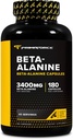 Primaforce Beta alanine kapsler 3,400mg, 180 kapsler (45 Servere) - Potent Beta- alanine supplement