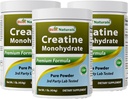 Bedste Naturals Creatinine Monohydrat 1 Lb Pure Powder (1 LB (pakning med 3))