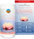CalMag 2: 1 Høj Absorption Calcium Magnesium citrat pulver supplement til stress Relief, og søvn, Calcium supplement til ben sundhed, Lemon Raspberry Flavor 16.5oz (pakke med 1)