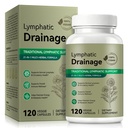 Lymphatic Drainage Supplement with 21-in-1 Herbal Blend, Lymph System Support 120 Capsules, Lymph Cleanse Detox and Reduce Swelling