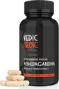 Organic Ashwagandha Capsules Extra Strength 3000mg with Black Pepper Extract - Stress Relief, Mood Enhancer, Energistøtte - Non- GMO, Vegan, Gluten Free (120)