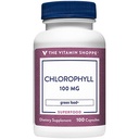 Den Vitamin Shoppe Chlorophyll 100mg - Natural Food Supplement, Green Superfood, der understøtter immunsystemet og energiproduktion, 'Natural Deodorant' (100 kapsler)