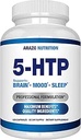 5- HTP 200 MG Plus Calcium til mad, søvn - understøtter rolig og afkølet mad - 99% høj renhed - 120 kapsler - Arazo Nutrition