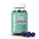 Total Detox, Heavy Metal Detox for Adults- Zeolite, Chlorella, Milk Thistle, Shilajit & Jod, Toxin Cleanse, Pineal Decalcification, Fluoride Cleanse, Heavy Metal Cleanse, 60 blandet berry gummies