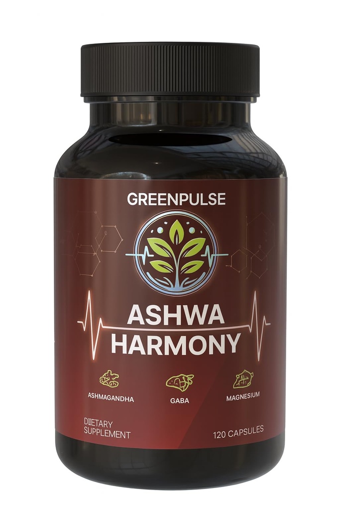 Ashwa Harmony – Adaptogenic Blend with Ashwagandha, GABA, Magnesium Glycinate - 120 Capsules