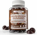 Mushroom Gummy 10 Blend - Mushroom Complex All- in- One Daily Mushroom Supplement Gummy med Chaga, Lions Mane, Reishi, Cordyceps - 90 Gummies