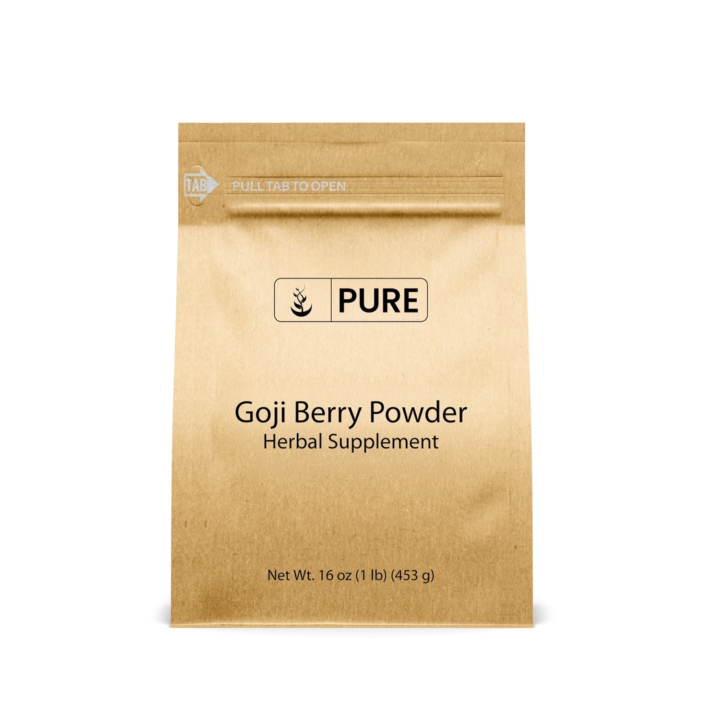 Pure Original Ingredienser Goji Berry Powder (1lb) Wolfberry, Traditional Herbal Supplement, Non- GMO