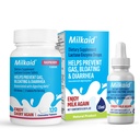 Milkaid Lactase Enzyme Drops Tablets for Lactose Intolerance Relief 124; Forebygger Gas, Bloating & Diarrhea Shue 124; Dairy fordøjelsestillæg