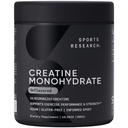 Sports Research Creatinine monohydrat - Gain Lean Muscle, Forbedre ydeevne og styrke og støtte Workout Inddrivelse - 5 g Mikroniseret Creatin - 10.58 oz