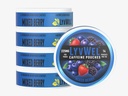 LyvWel 225mg Caffeine Pouches, Guarana-Powered Energy Pouches, Nootropic Pouches, Nicotine Free Pouches & Tobacco-Free (5 Pack, Mixed Berry)