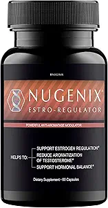 Nugenix Estro- Regulator - DIM tillæg, Østrogen Blocker til mænd og Aromatase Inhibitor, Testosteron Booster - 60 kapsler