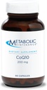 Metabolisk vedligeholdelse CoQ10 Kapsler - 200mg Coenzym Q10 med vitamin C - Antioxidant, immun, energi + cardiovaskulær støtte (60 kapsler)