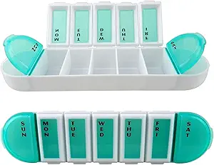 Effektiv 7-Day Pill Reminder sag for receptpligtig medicin, vitaminer og kosttilskud - Stay Organized og på sporet med din daglige sundhed rutine
