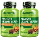 NATURELO Prostata & Urinary Health, Omfattende formel med Saw Palmetto, Pygeum, Tumerisk, Plant Steroler, Broccoli og Lycopene, 60 vegetariske kapsler (pakke med 2)