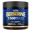 Berberine supplement - Berberine vægttab, højpotens Berberine 1500MG af Berberine HCL, Plus Citrus Bergamot - for metaboliske, fordøjelige og immunforsvar - Vegan, non-GMO, 180 kapsler