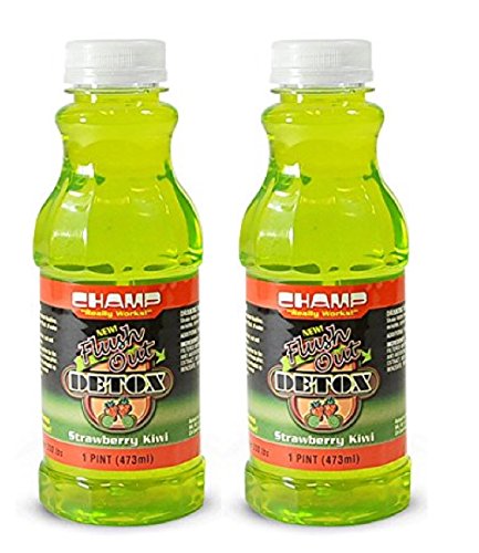 Champ Flush Out Detox Drink, Strawberry Kiwi, 1 Pint (2 Count)