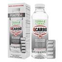Herbal Clean - QCarbo20 Same-Day Detox Drink+Tablets, Strawberry-Mango, (20 fl oz, 5 Tablets)