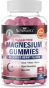 BioSchwartz Sugar Free Magnesium Gummies (30 Servere) Berry Flavored Magnesium Citrate supplement understøtter sunde nerver Muskler energi rolig mad og søvn (Vegan Safe, Non GMO, 60 Gummies)