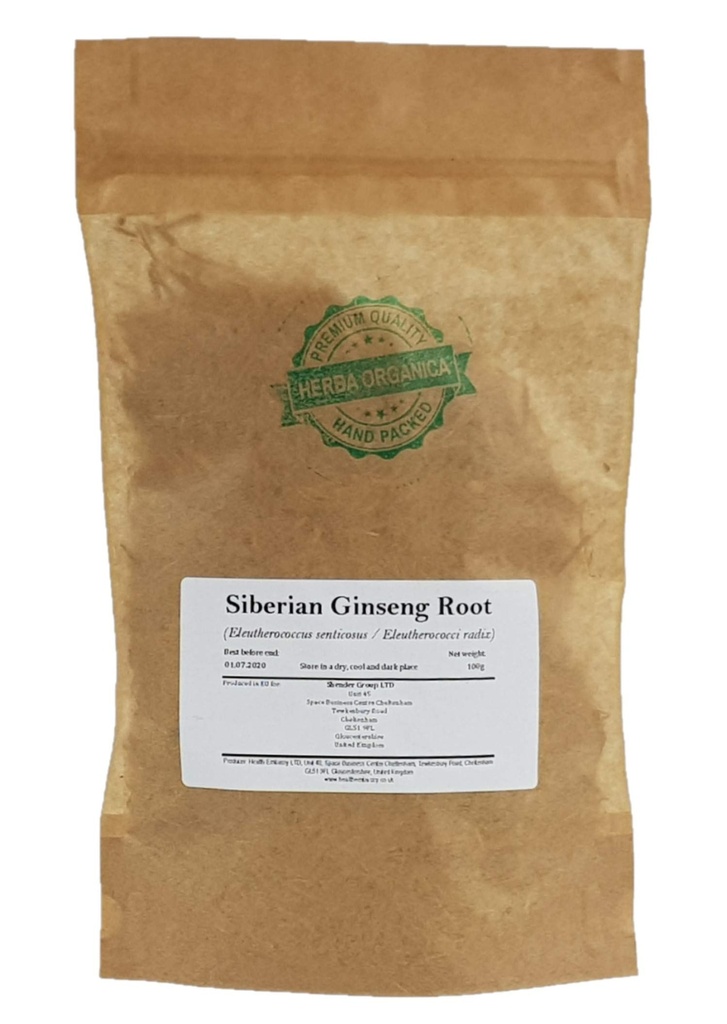 Herba Organica Siberian Ginseng Root - Eleutherococcus Senticosus L - Urtete (100g)