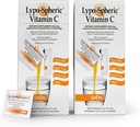LivOn Laboratories Lypo- Spheric Vitamin C - 1000 mg C - 1000 mg Vitamin C & 1000 mg Essential Phospholipids Per Packet - Liposome indkapslet for forbedret absorption - Non- GMO (2 kartoner, 60 pakker)