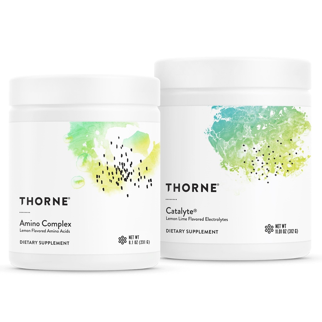 THORNE - Performance Essentials Bundle - Amino Complex Lemon & Catalyte Lemon Lime - 30 Servere